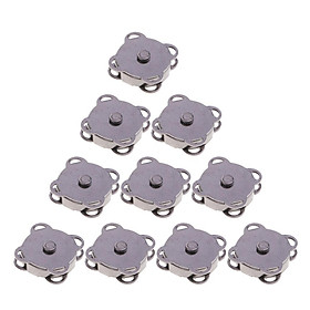 10 Sets Magnetic Clasps Snaps Buttons for Purses Handbag Sewing Craft 14mm/18mm