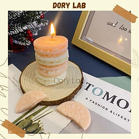 Nến Thơm Bánh Oreo 4 Tầng Tinh Dầu Thiên Nhiên, Phụ Kiện Trang Trí - Dory Lab