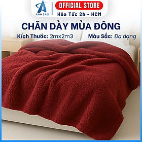 Mền lông tuyết dày dặn cao cấp kích thước đa dạng mềm mịn mùa hè, giữ ấm mùa đông dùng phòng máy lạnh dễ gấp gọn