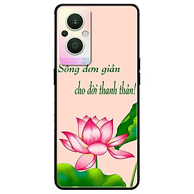 Ốp lưng dành cho Oppo A16K - Oppo A36 / A76 - Oppo Reno 7z 5G mẫu Sống Đơn Giảnn