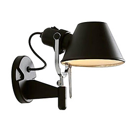 Nordic Wall Lamp Light Sconce Rotatable E27 for Stairs Bedside Corridor Black