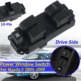ABS Front Left Master Electric Window Switch For Mazda 3 2004-2009