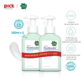 Combo 2 chai Sữa Dưỡng Ẩm Cao Cấp Cho bé Greenfinger Panthedin Lotion 230ml