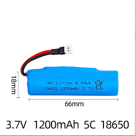 Pin sạc 18650 xe điều khiển từ xa 3.7v 1200mah XH2.54