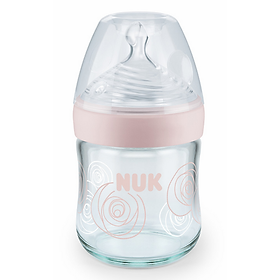 Bình Sữa Thủy Tinh 120ml Nature Sense Núm Ti Silicone S1 Nuk NU21501