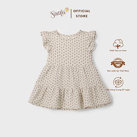 Váy Bé Gái Hai Tầng Tay Nhí Đáng Yêu Chất Liệu Muslin Thoáng Mát Mềm Mịn - DRM020 - JOLIE DRESS - SAOLA KIDS CLOTHING