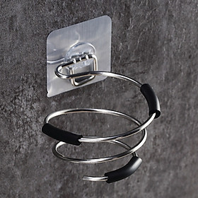 Mua Dụng cụ treo máy sấy tóc  giá kệ treo máy kiểu cơn lóc xoán. Chất liệu Inox  Miếng gián chịu lực Flex Dule