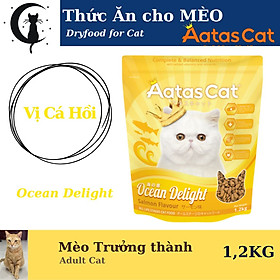 Aatas Cat Thức Ăn Hạt Mèo vị Cá Hồi SALMON 1.2kg | Ocean Delight