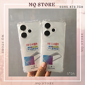 Ốp lưng cho Xiaomi Redmi 13 dẻo trong TPU chống sốc 4 góc cạnh ( hàng chính hãng)
