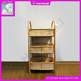 Kệ đựng đồ 3 tầng làm từ mây