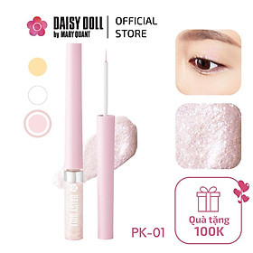 Gel Nhũ Kẻ Mắt Kim Tuyết Daisy Doll By Mary Quant Dạng Lỏng Chống Thấm Nước Nhanh Khô Bền Màu PK-01 Milky Pink (2,8g)