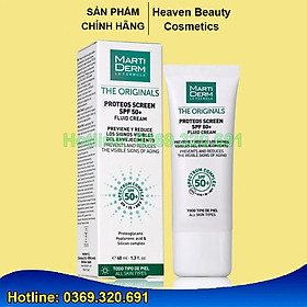 KEM CHỐNG NẮNG MARTIDERM The originals Proteos Screen SPF 50+ 40ml