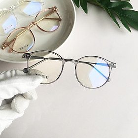 Gọng Kính Cận Dáng Tròn Xoe Udany 11022- Gọng Dẻo Càng Kim Loại Phong Cách Hàn Quốc