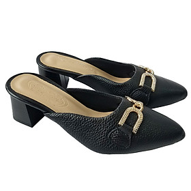 Dép Cao Gót Nữ BIGGBEN Da Bò Cao 5 Phân DCG116