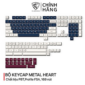 Bộ keycap FL-Esports FSA Metal Heart 165 nút cho bàn phím cơ - Chất liệu nhựa PBT Doubleshot - Profile FSA - Hàng chính hãng