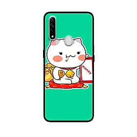 Ốp Lưng in cho Oppo A8 Mẫu Mèo May Mắn 4 - Hàng Chính Hãng