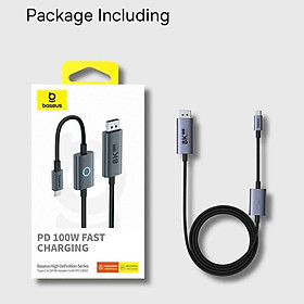 Mua Cáp chuyển Baseus High Definition Series Type-C to (Displayport) DP 8K Adapter 1.5m (with PD 100W)- hàng chính hãng