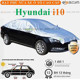 Bạt phủ nửa nóc kính lái xe ô tô Hyundai Grand i10 Hatchback 3 lớp CAO CẤP - OTOALO