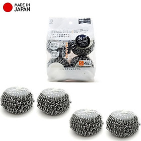 Set 04 miếng cọ xoong nồi có lót mút Kokubo 50g - made in Japan