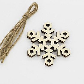 5xVintage Christmas Ornament Decor Promotion Gift Wooden Hanging Snowflake1