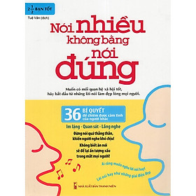 Hình ảnh Sách - Nói nhiều không bằng nói đúng