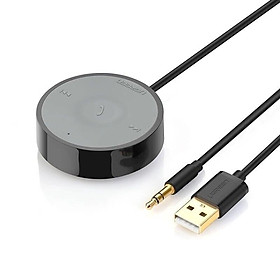 Ugreen UG40760CM124TK BT 4.2 màu Đen Thiết bị nhận âm thanh Bluetooth trên xe hơi chuẩn 3.5mm hỗ trợ APTX - HÀNG CHÍNH HÃNG