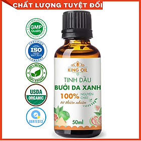 Tinh dầu Bưởi Da Xanh 50ml nguyên chất từ vỏ bưởi thiên nhiên, xông phòng, khử mùi, thơm phòng, đuổi muỗi - KingOil