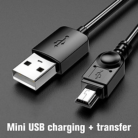 Cáp Mini USB 0.25M/1M/2M/3M Mini USB Sang USB Cáp Sạc Dữ Liệu Nhanh Cho Máy Nghe Nhạc MP3 MP4 DVR Xe Ô Tô GPS Máy Ảnh Kỹ Thuật Số HDD Mini USB Màu sắc: Đen