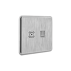 CÔNG TẮC CÁP TIVI VÀ ĐIỆN THOẠI 87573 AKKO STAR - HÀNG CHÍNH HÃNG