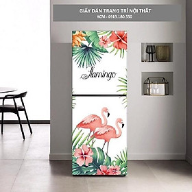 Decal dán tủ lạnh Hồng Hạc tình yêu