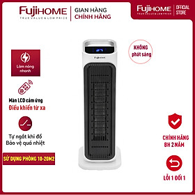 Mua Máy sưởi gốm không khô da nhập khẩu điều khiển từ xa FUJIHOME FH3000M  Quạt sưởi gốm Ceramic tự ngắt tiết kiệm điện- Hàng chính hãng
