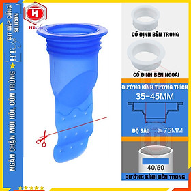 Mua Combo 3 Bịt nắp cống silicon HT SYS - Ngăn mùi thoát sàn  ngăn trào ngược nhà tắm  côn trùng xâm nhập