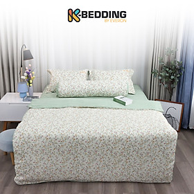 Bộ ga giường K-Bedding KMTP302 chất liệu Microtencel mềm mại, thoáng mát  (KHÔNG BAO GỒM CHĂN) - 1m2x2m