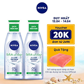 Combo 2 Nước Tẩy Trang NIVEA White Oil Clear Kiểm Soát Nhờn Micellar Water (200ml) - 86609