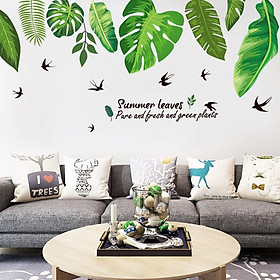 Mua Decal dán tường Lá xanh AmyShop