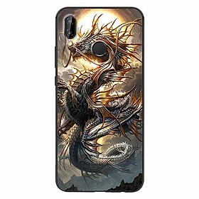 Ốp lưng in cho Huawei Nova 3E Rồng Trăng