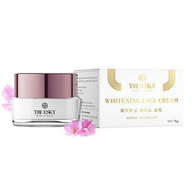 Kem dưỡng trắng da mặt cao cấp Truesky dạng lotion chiết xuất ngọc trai chính hãng 15g - Whitening Face Cream
