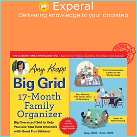 Sách - 2024 Amy Knapp's Big Grid Family Organizer Wall Calendar - August 2023 - D by Sourcebooks (UK edition, paperback)