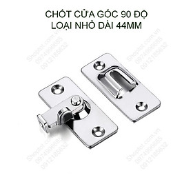 Chốt cửa trượt làm bằng inox 304, loại nhỏ, góc 90 độ