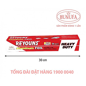 MÀNG NHÔM (GIẤY BẠC) THỰC PHẨM DF12 30CM