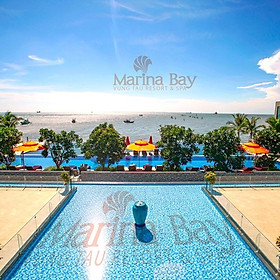 Marina Bay Vũng Tàu Resort & Spa 5* - Villa 02 Phòng Ngủ Sát Biển, Hồ Bơi Riêng Dành Cho 04 Người, Hồ Bơi Vô Cực Đẹp Xuất Sắc