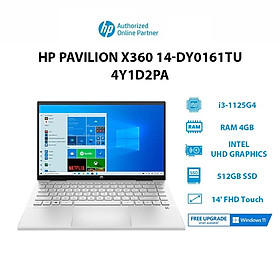 Mua Laptop HP Pavilion X360 14-dy0161TU (4Y1D2PA)(i3-1125G4 | 4GB | 512GB |14  FHD Touch)Hàng chính hãng