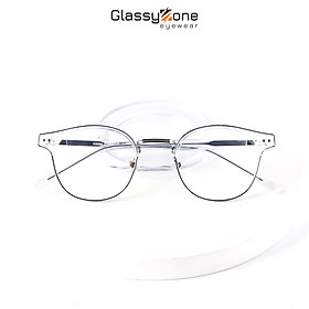 Gọng kính cận, Mắt kính giả cận kim loại Form Oval Clip-on Unisex Nam Nữ Fletcher - GlassyZone