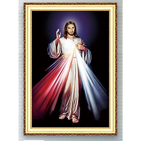Mua Tranh đính đá Chúa Jesu Lg1339 (50x72) chưa đính
