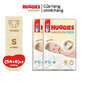 [Tặng thêm miếng] Combo 2 Tã dán sơ sinh Tràm Trà Tự Nhiên Huggies NB40/NB70/S54/S80