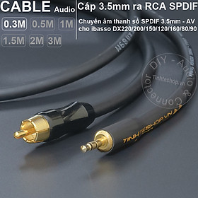 Mua Dây 3.5 ra AV S/PDIF cho DAC iBasso DX220 DX200 DX150 DX120 DX160 DX80 DX90 - 3.5mm to RCA coaxial digital audio cable