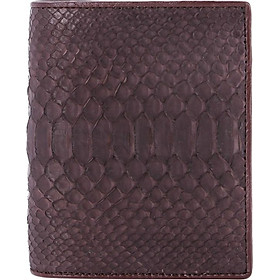 Ví Nam Da Trăn Kiểu Đứng Huy Hoàng HT2305 (12.5 x 10 cm) - Nâu