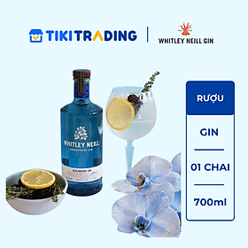 Rượu Whitley Neill Handcrafted Blackberry Gin 43% (700ml) - Không hộp