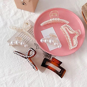 Set 7 Kẹp Tóc Ngoạm Hàn Quốc Hot Hit, 7 Ngoạm Tóc - giao hình và màu ngẫu nhiên