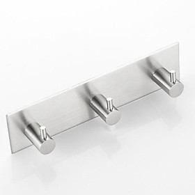 Mua Móc treo đồ dán tường 3 móc inox 304 siêu dính- tặng kèm miếng rửa chén silicon